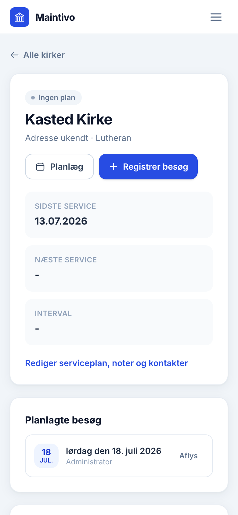 Servicebesøg med billeder